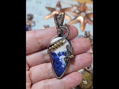 #15 Sodalite Wire-wrapped Pendant