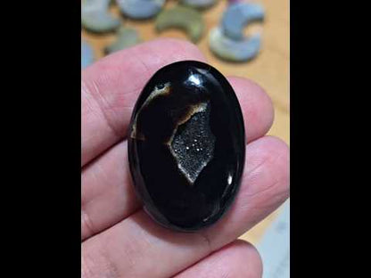 #12 Black Druzy Agate