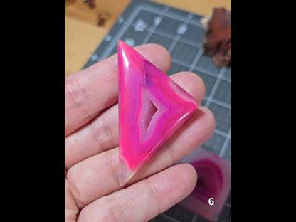 #6 Pink Druzy Agate
