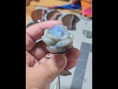 #3 Labradorite Long Stem Rose