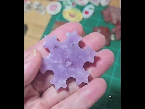 #1 Purple Mica Snowflake