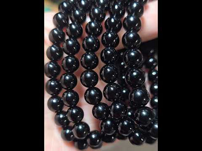 8mm Black Obsidian Bracelet