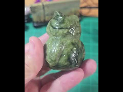 Serpentine Jade Owl
