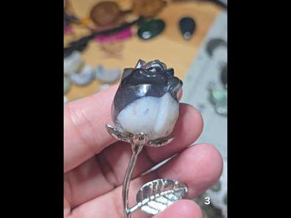 #3 Volcanic Agate Rose