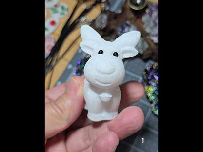 #1 White Jade Reindeer