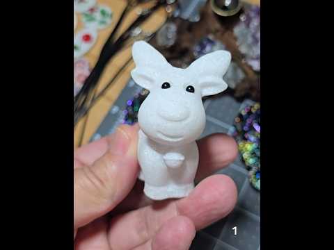 #1 White Jade Reindeer