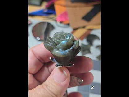 #2 Labradorite Long Stem Rose