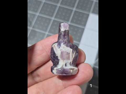 #1 - 1.5" Dream Amethyst Middle Finger Gesture