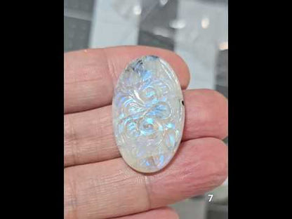 #7 Mughal Carved Moonstone