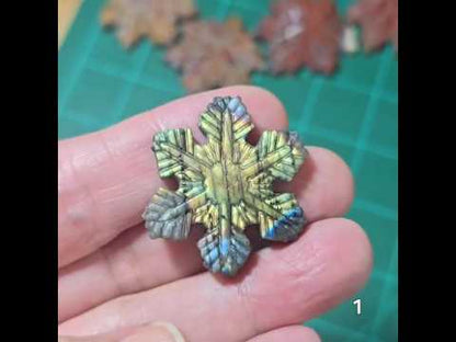 #1 Labradorite Snowflake