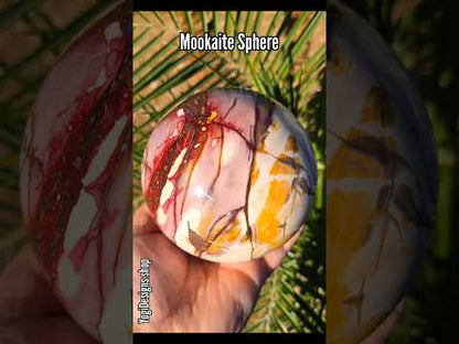 Large Mookaite Sphere Statement Piece