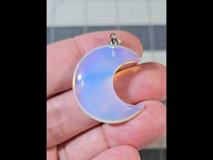 Opalite Moon Pendant