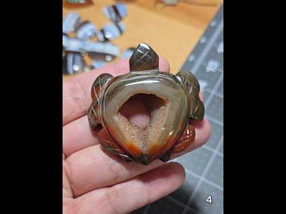 #4 Carnelian Druzy Sea Turtle