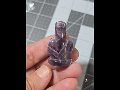 #2 - 1.5" Dream Amethyst Middle Finger Gesture