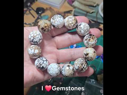 20mm Snowflake Agate
