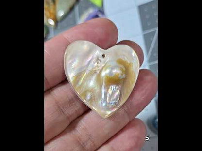 #5 Mother-of-Pearl Heart Pendant