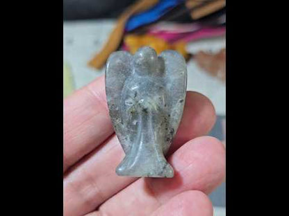 Labradorite Healing Angel Carving