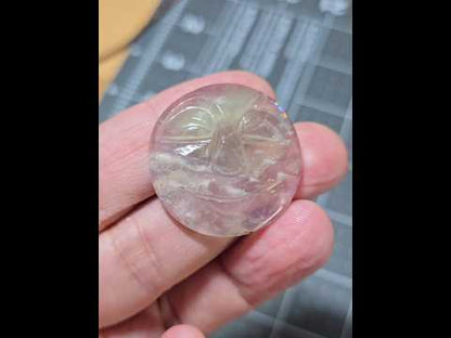 Fluorite Sunface Carving