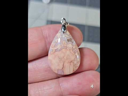 #4 Cotton Candy Druzy Agate Pendant