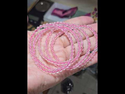 4.5mm Rose Quartz Bracelet