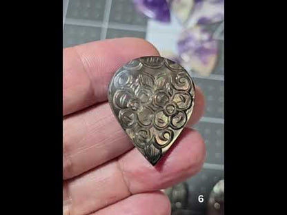 #6 Carved Mother Of Pearl