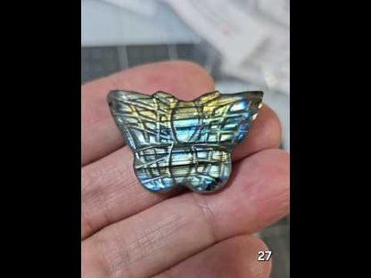 #27 Carved Butterfly Labradorite Cabochon