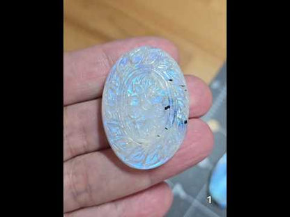 #1 Mughal Carved Moonstone