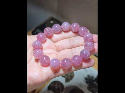 14.8mm Madagascar Rose Quartz Bracelet