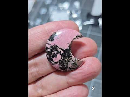 #2 Rhodonite Moon