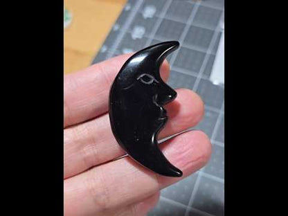 Black Obsidian Moonface