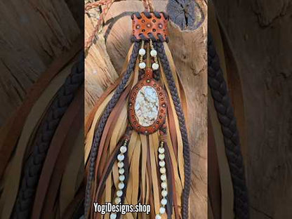 12" Wild Horse Leather Tassel