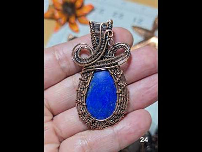 #24 Lapis Lazuli Wire-wrapped Pendant