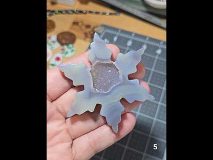 #5 Druzy Agate Snowflake