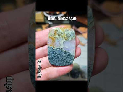 #1 Indonesian Moss Agate - Statement Cabochon