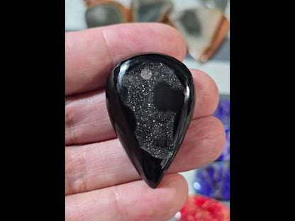 #9 Black Druzy Agate