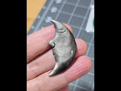Silver Obsidian Moonface