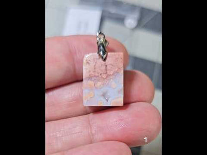 #1 Cotton Candy Druzy Agate Pendant