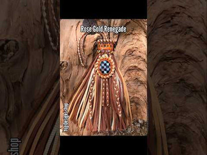 8" Rose Gold Renegade Leather Tassel