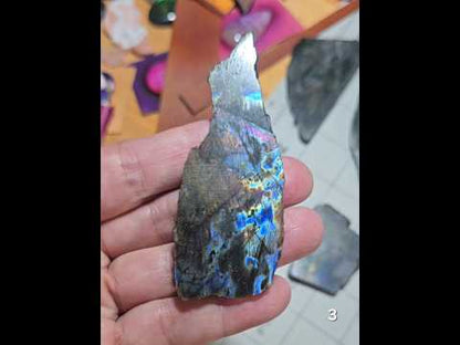 #3 Madagascar Rainbow Labradorite Slice