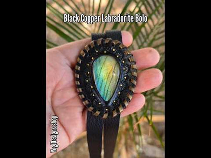 Black Copper Labradorite Bolo