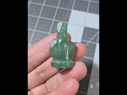 #2 - 1.5" Green Aventurine Middle Finger Gesture