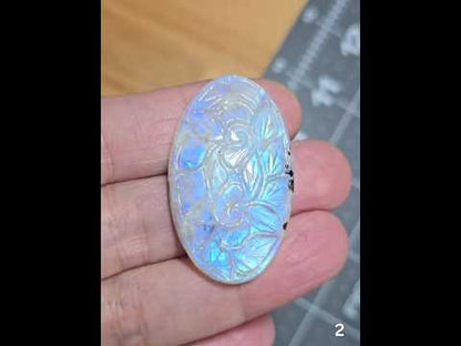 #2 Mughal Carved Moonstone