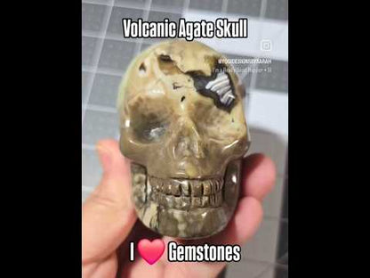 Volcanic Agate Skull