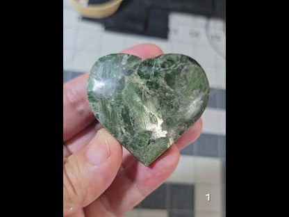 #1 Dioptase Carved Heart