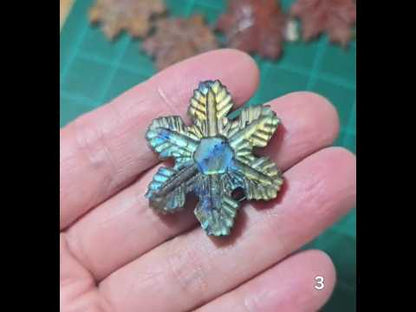 #3 Labradorite Snowflake