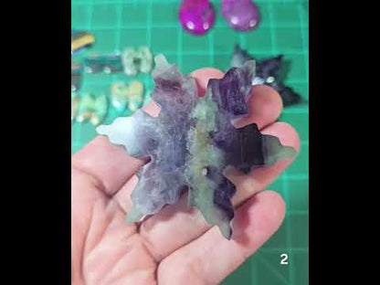 #2 Rainbow Fluorite Snowflake