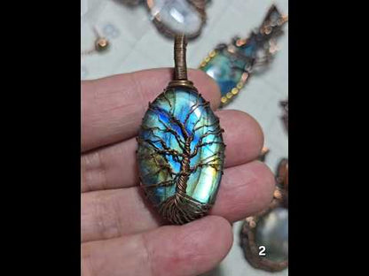 #2 Wire-wrapped Labradorite Pendant