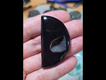 #7 Black Druzy Agate