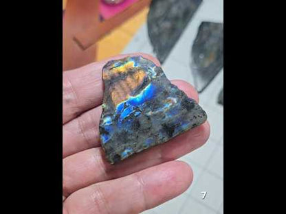 #7 Madagascar Rainbow Labradorite Slice