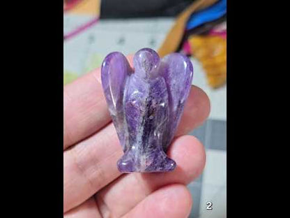 #2 Amethyst Healing Angel Carving